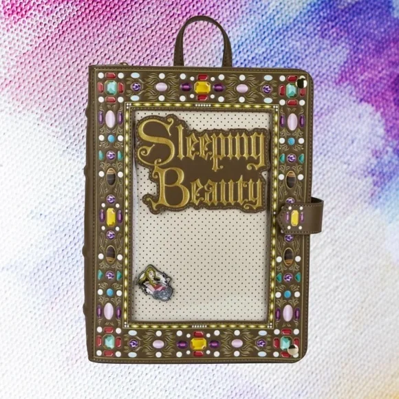 Loungefly Disney Princess Sleeping Beauty Pin Trader Collector Backpack - Picture 1 of 7